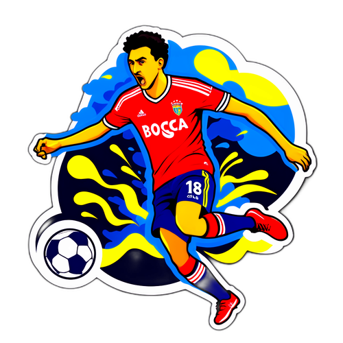 Stiker Energi Vibran Boca Juniors vs Benfica