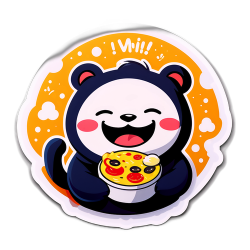 Sticker Gấu Trúc Vui Vẻ