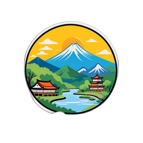 美麗的嘉義風光貼紙