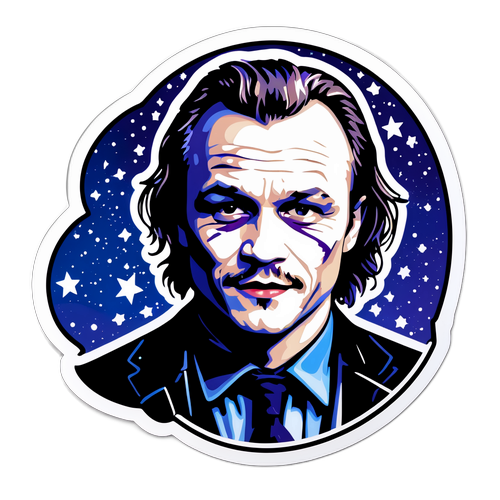 Autocollant commémoratif dédié à Heath Ledger