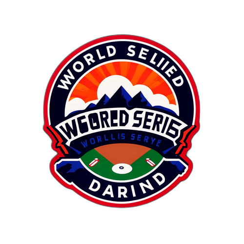 World Series Delayed Sticker Design