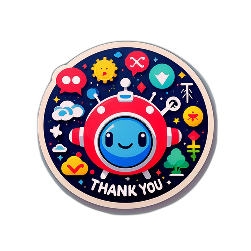 反对对 AI 说谢谢的贴纸
