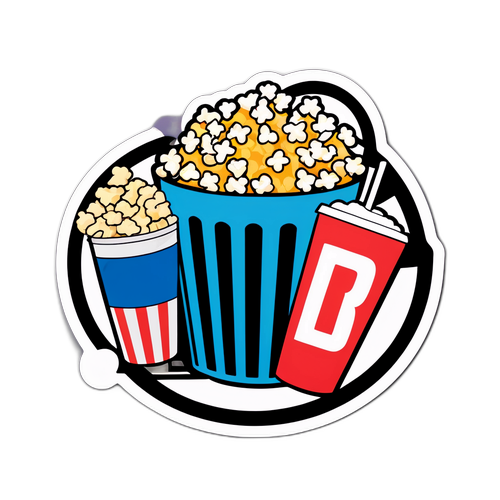 Movie Night Essentials Sticker