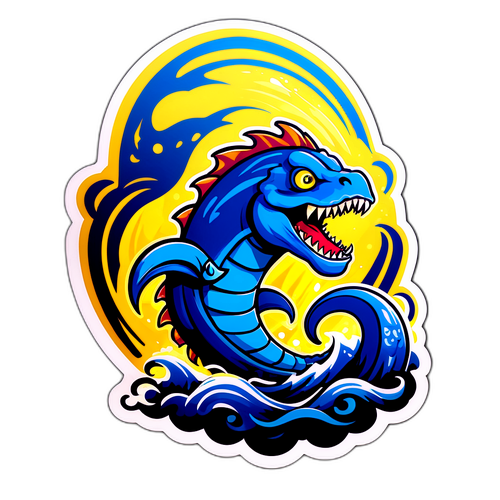 Potwór morski wyrażający chwałę dla Coppa Italia