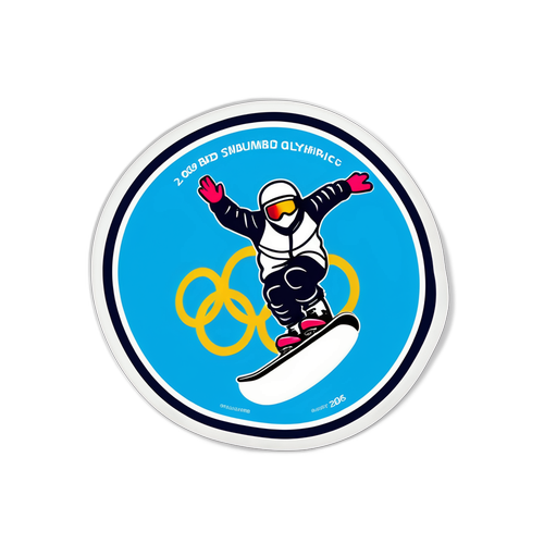 2026冬季奧林匹克會滑雪板貼紙