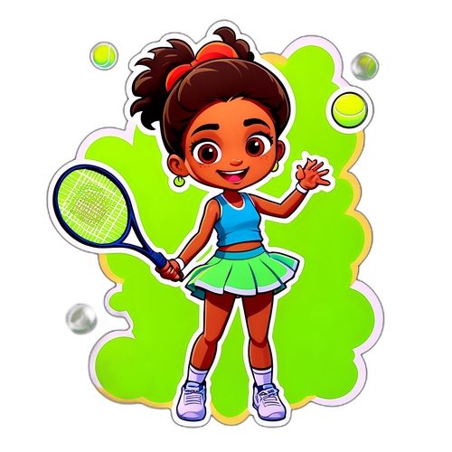 Makulit na Kartun ni Alex Eala na Nagtatamaan ng Tennis Balls