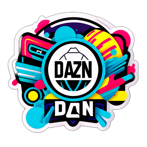 Stiker Energetik Logo DAZN Football
