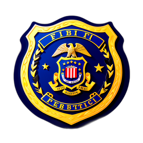 Artystyczna reprezentacja odznaki FBI