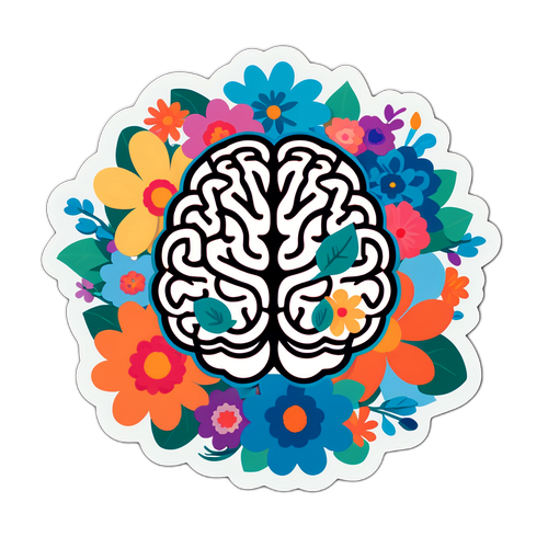 Stiker para sa Kamalayan sa Kalusugan ng Isip