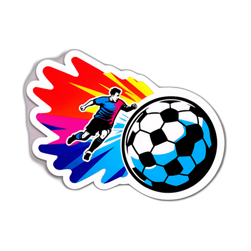 Sticker bóng đá đầy năng lượng