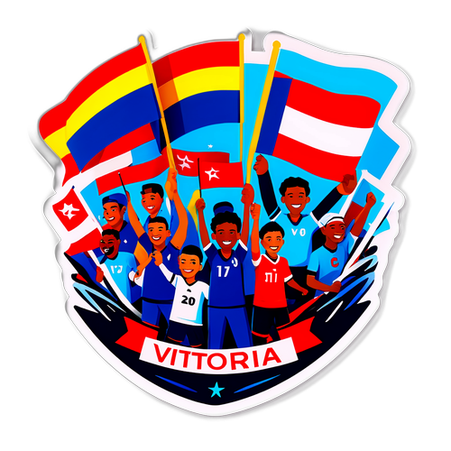 Arte da Vitória no Jogo com Torcida Festiva