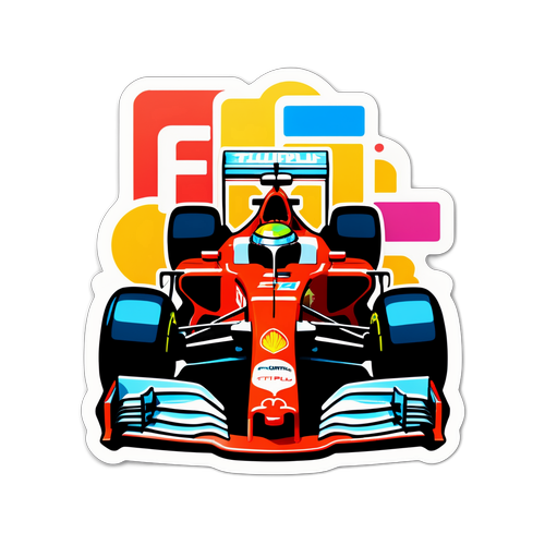 Autocollant 'TF1 Plus' avec des icônes des émissions phares