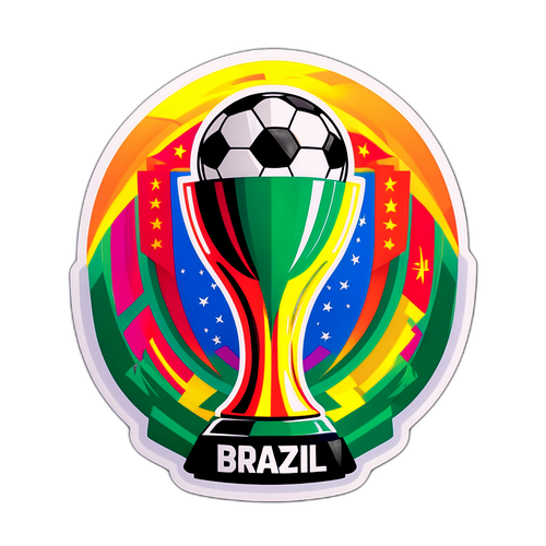 Stiker Piala Brasil yang Berwarna-warni dan Enerjik