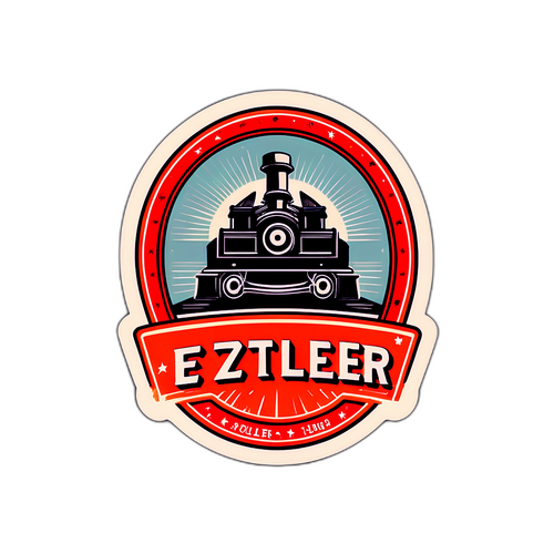 Retro grafika jména 'Etzler' s detaily a efekty starého filmu