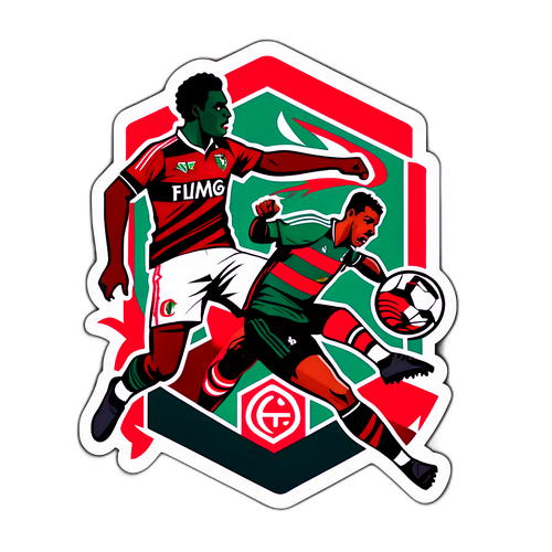 Scene Dramatis Pertandingan Fluminense vs Flamengo