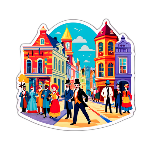 Quirky Sticker: Gent Şehir Caddesi