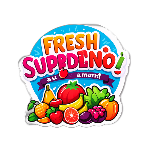 Stiker Belanja Superindo Segar