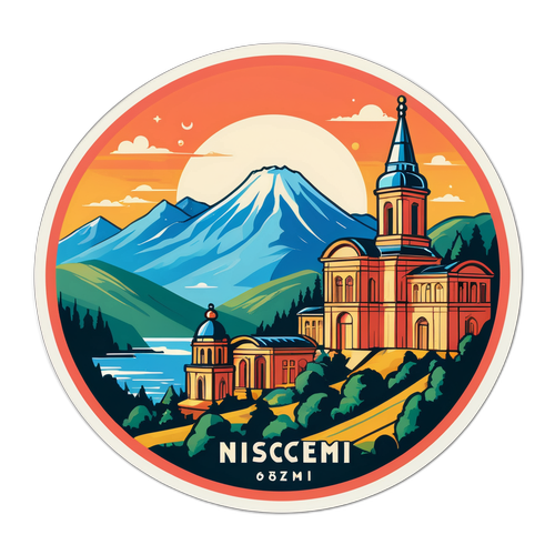 Vintage stil klistremerke av Niscemi