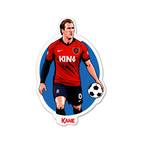 Bli en Del av Fotbollsgalenskapen! Kane Sticker som Lyfter Ditt Stil!