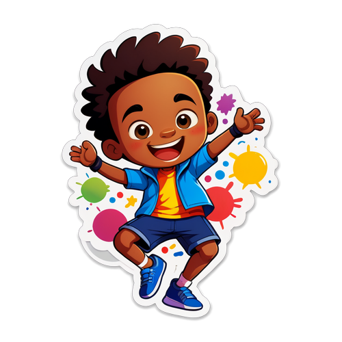 Zauberhafte Sticker-Galerie: Erlebe Lamine Yamal, den fußballbegeisterten Kinderhelden!