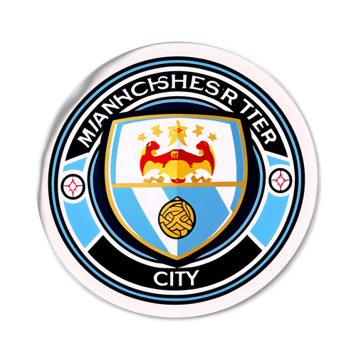 Autocollant inspiré par Manchester City