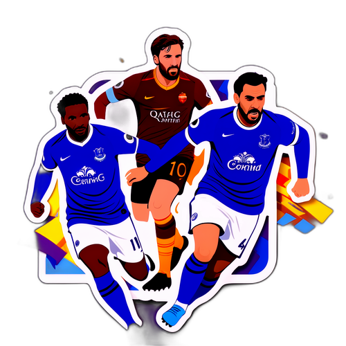 Stiker Kreatif Pertandingan Everton vs Roma