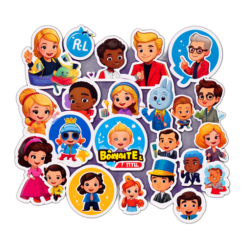 RTL+ Népszerű Műsorok Matricák