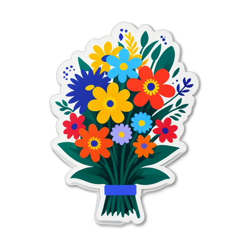 Buchet de flori pentru alegeri libere și democratice
