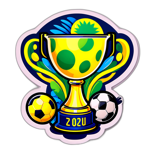 Trofi Piala Brasil dengan Motif Inspirasi Brasil