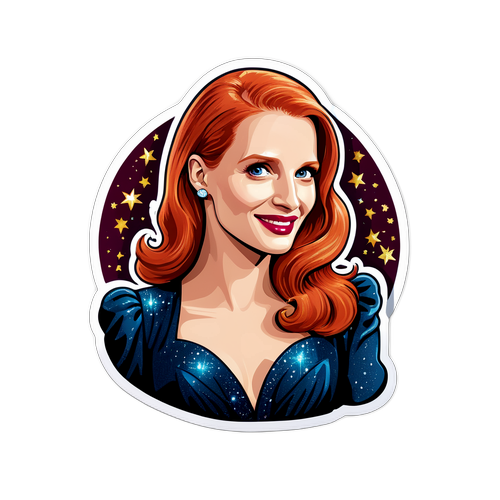 Sticker glamour di Jessica Chastain
