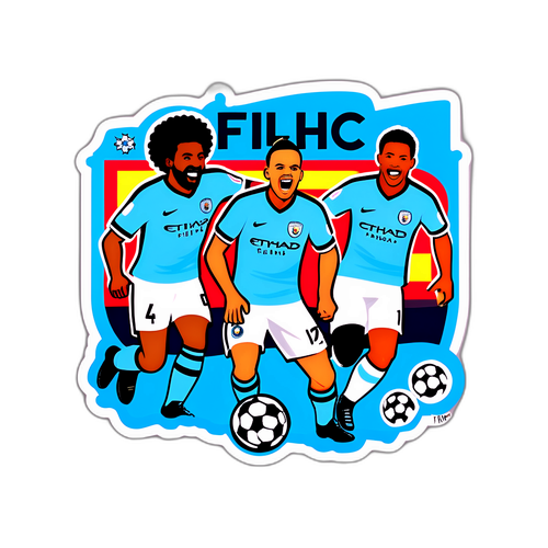 הדבקה של משחק ספורטיבי מרגש בין מנצ'סטר סיטי לפולהאם