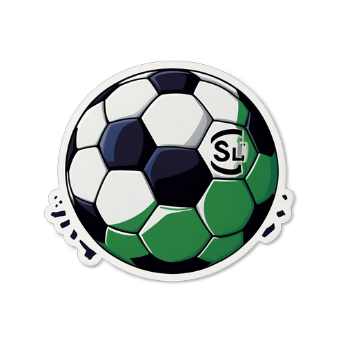 Illustratie van een voetbalsportbal