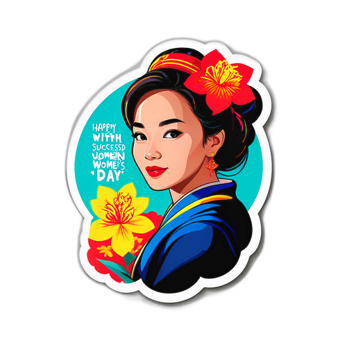 Những nhãn dán động lực với câu trích dẫn từ những người phụ nữ thành công trên thế giới để tôn vinh Ngày Phụ nữ Việt Nam