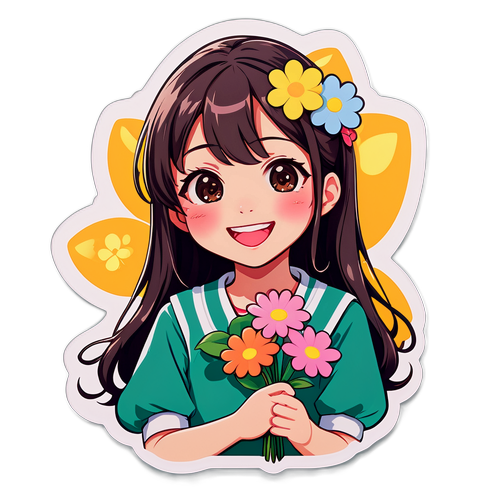神口咲美と花束