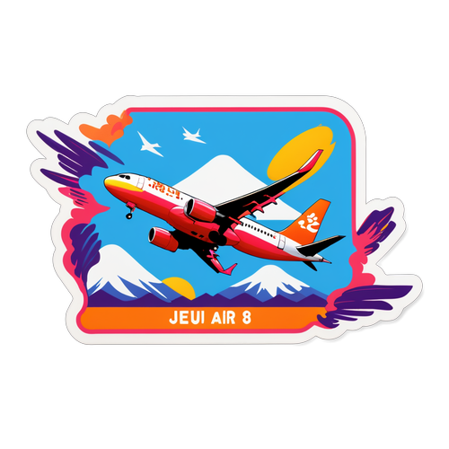 Sticker ng Jeju Air flight 2216