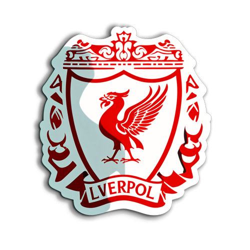 Stylisches Liverpool-Logo mit dynamischem Fußballmotiv