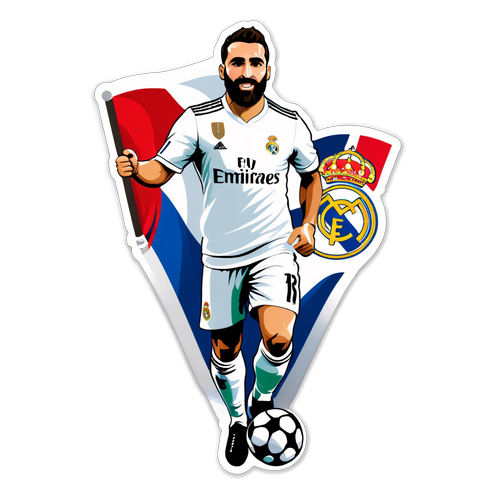 Tự hào Real Madrid: Hình dán Dani Carvajal