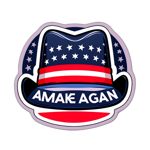 Un design inspiré par le mouvement MAGA avec des couleurs vives