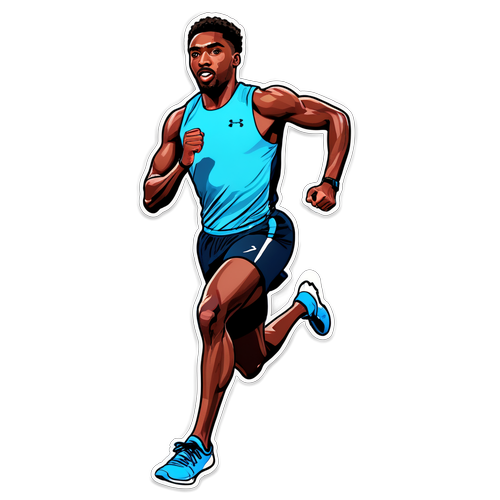 Inspire-se na Velocidade e Persistência de Noah Lyles com Este Adesivo Imperdível!