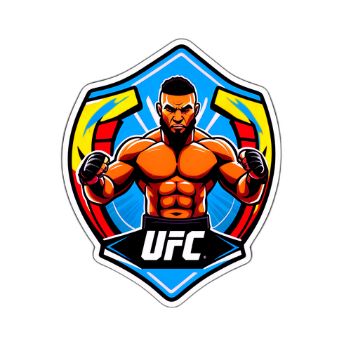 Design nálepky s logem UFC 325