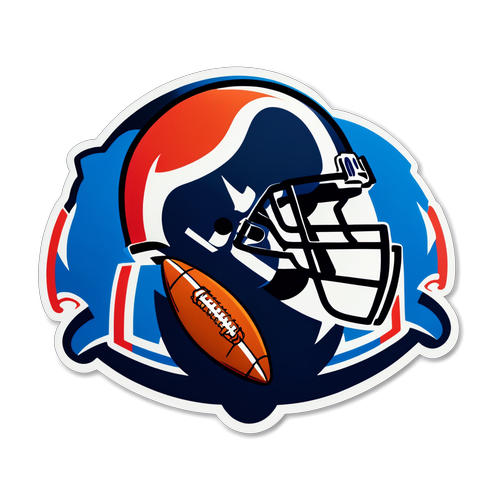 En dristig NFL-logo med lagrepresenterende elementer