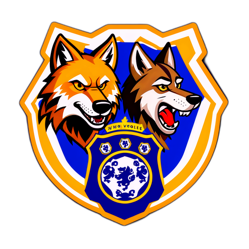 狼隊對切爾西主題貼紙