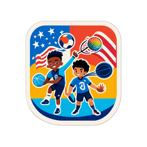 国家运动会贴纸设计