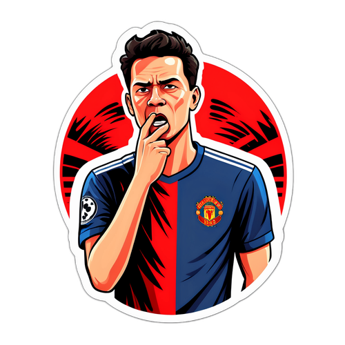 Sticker ya Hisia za Mechi ya Man U