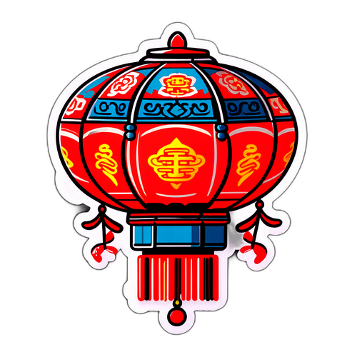Traditionelle chinesische Laterne im Nachtleben von Chongqing