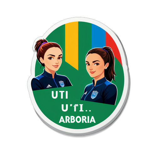 Sticker UTA Arad și Unirea Slobozia - Spirit Competitiv