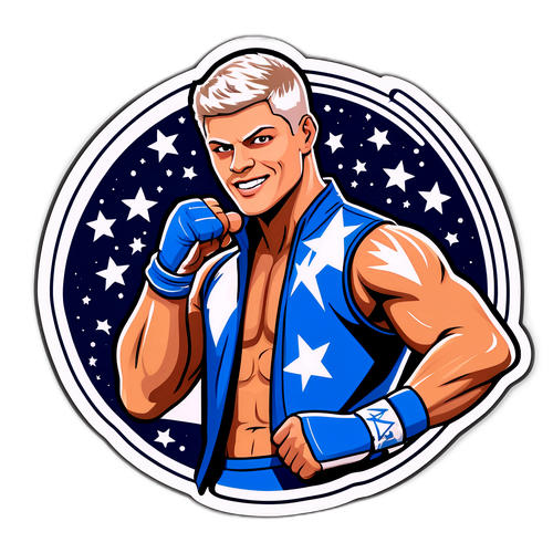 Autocollant énergique de Cody Rhodes