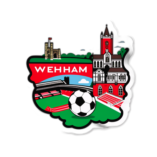 Wrexham Fotballmerke med Landemerker