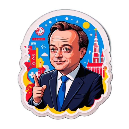Bart De Wever Sticker: Visie op de Toekomst