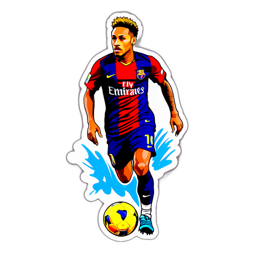Sticker de Neymar en dribble impressionnant